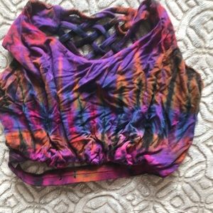 Tie dye sports bra